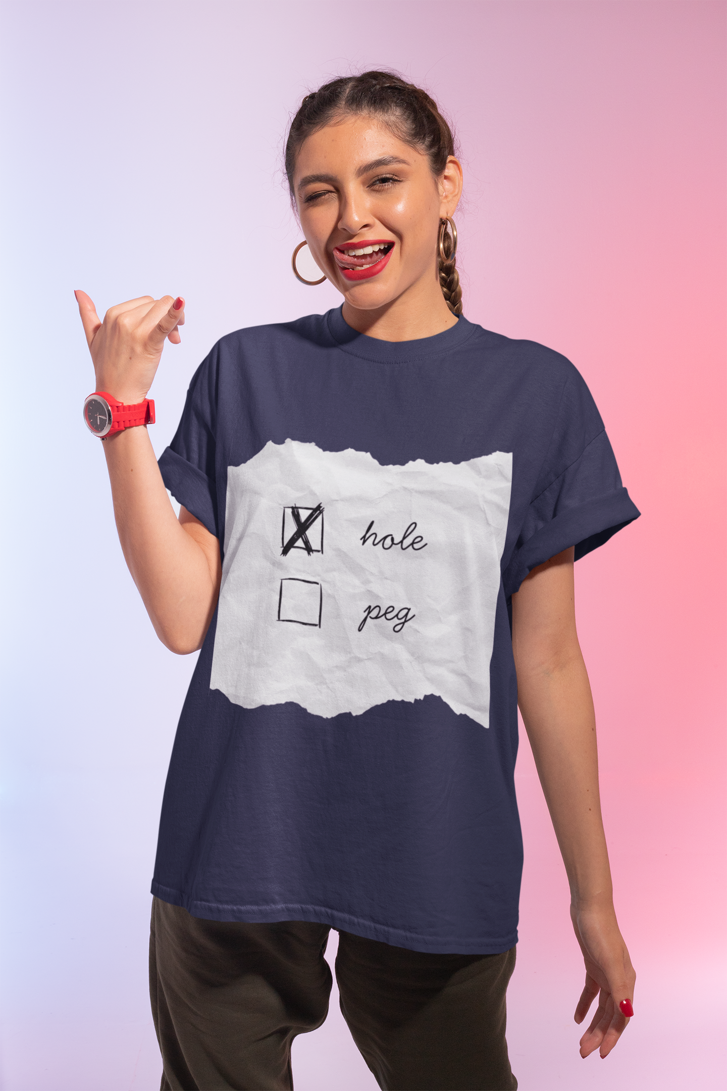 "I Kinda Prefer Being The Hole"  T Shirt